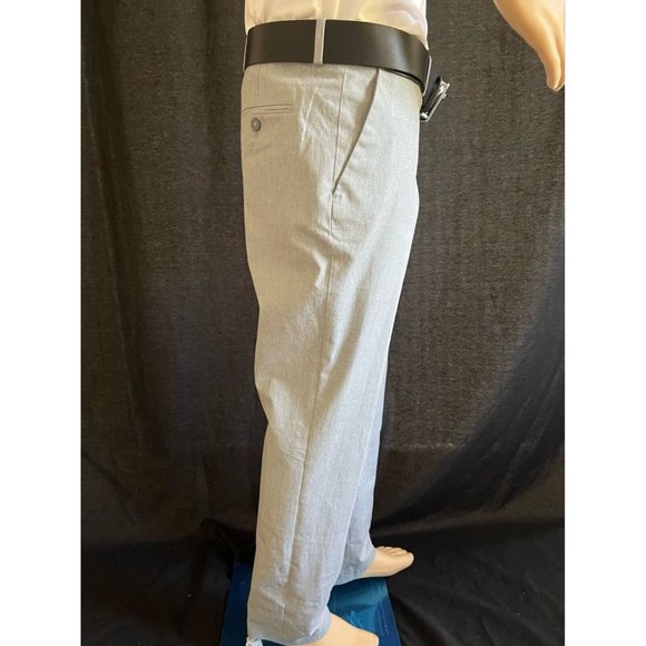 Express Men's Pants Chinos Gray Casual Cotton Straight Fit 33/32 - Picture 3 of 7